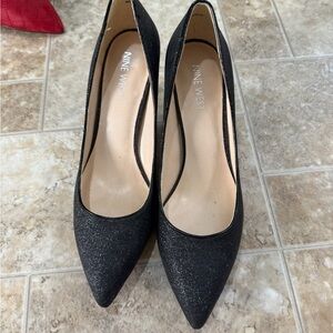 Nine West Sparkling Black Pumps
